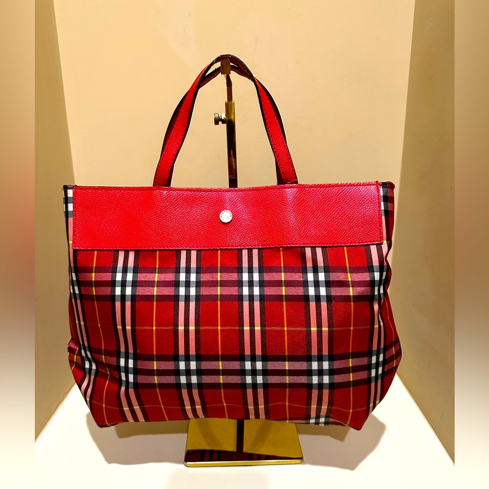 Burberry Red Novacheck Bag